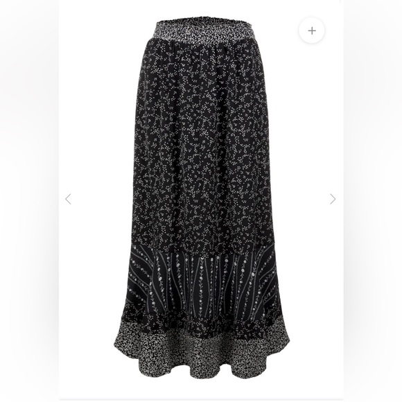 Disturbia nwot | sz 6 us | Prairie Panel Skirt. black/white floral skirt - Picture 11 of 12